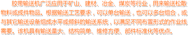 膠(jiao)帶輸送機